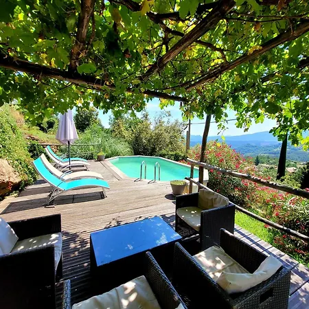 Maison Cevenole Avec Vue Panoramique Payzac (Ardeche)